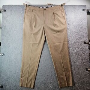 NWOT Murano Dress Pants Men 44 x 34 Zac Classic‎ Fit Light Brown Striped